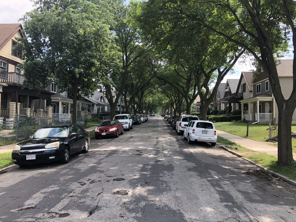 The 3300 block of N. 26th Street in the Amani neighborhood. Photo by Jeramey Jannene.