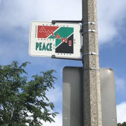 Amani neighborhood sign. Photo by Jeramey Jannene.