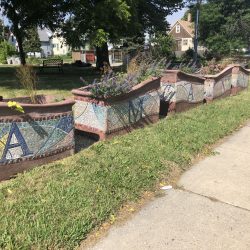 Amani sculpture in 2018 at 2900-2906 N. 22nd St. Photo by Jeramey Jannene.
