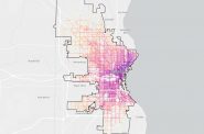2025 scooter trip map. Image from Department of Public Works dashboard.