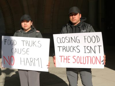 Food Truck Operators Rally at City Hall