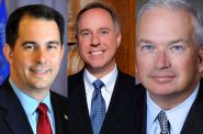 Scott Walker, Robin Vos and Scott Fitzgerald.