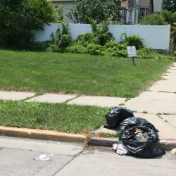 Illegal dumping at 1001-1005 S. 12th St.. Photo by Jeramey Jannene.