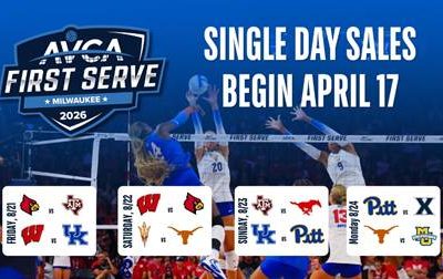 2026 AVCA First Serve Single-Session Tickets to Go on Sale on April 17 at 10 A.M. CT