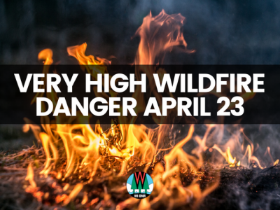 Wisconsin Experiencing Very High Fire Danger Thursday, April 23