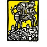 Hold Your Horses, Grove Gallery’s “Max Went West: An American Tale III” Opens Soon, Featuring Woodcut Prints By Max Hautala