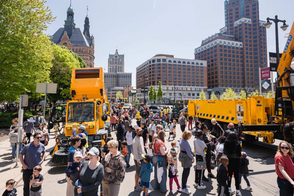 Big Truck Day. Photo courtesy of Milwaukee Downtown BID #21.