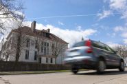 Alexander Mitchell Integrated Arts School is one of two schools slated for new traffic-calming measures from the Milwaukee Department of Public Works. (Photo by Jonathan Aguilar / Milwaukee Neighborhood News Service / CatchLight Local)