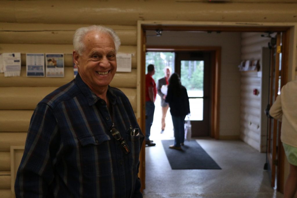 Republican Peter Liakopoulous of Ashland defended Michael Alfonso’s absence from the 7th Congressional District GOP debate put on by the Iron County Republican Party. He said Alfonso was at a big fundraiser with members of Wisconsin’s congressional delegation. Rich Kremer/WPR