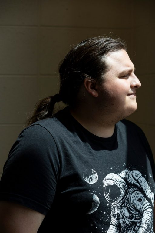 “Nothing prepares you for doing this job, other than doing the job,” Matthew Jacobson said of his role as a classroom aide at Brookfield Elementary School. (Joe Timmerman / Wisconsin Watch)