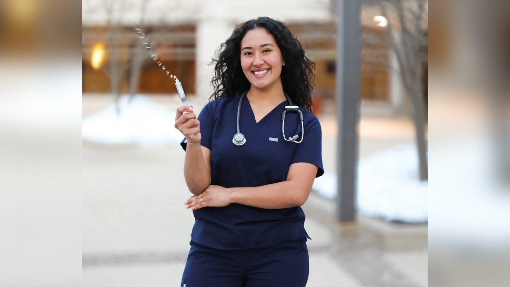 Rosie Robles is a first-generation student who graduated Alverno College in December with a degree in nursing with the help of All-In Milwaukee. She is now working at Froedtert Hospital. Photo courtesy of All-In Milwaukee