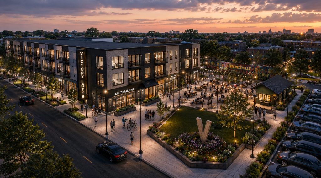 Victory Lofts. Rendering by Engberg Anderson.