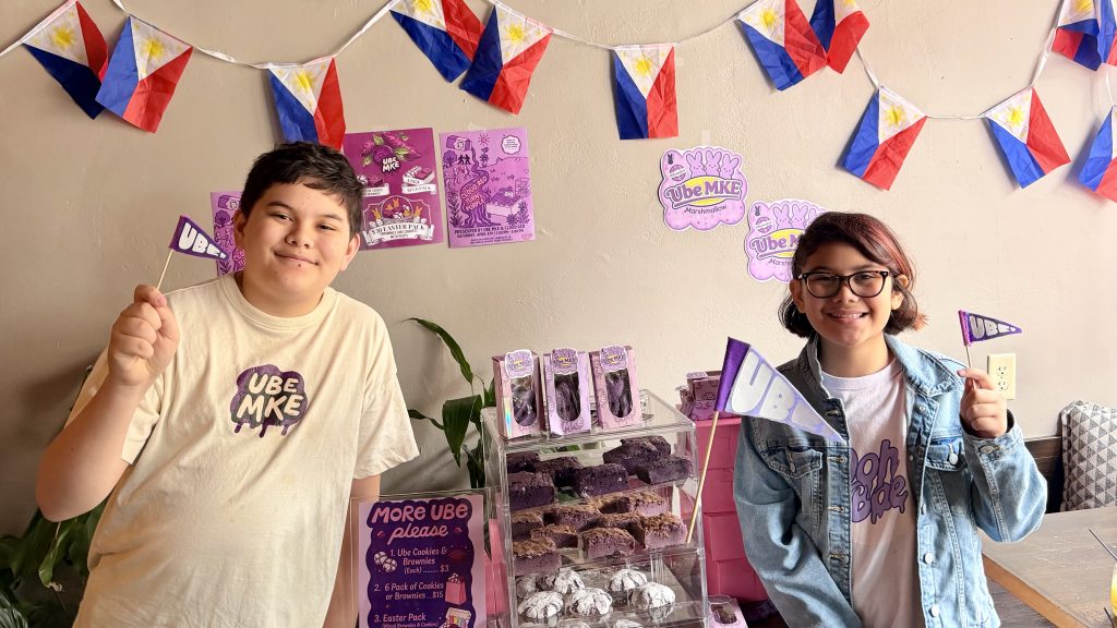 Miles (left) and Zelda Quimpo of Ube MKE. Photo courtesy of the Quimpo family.