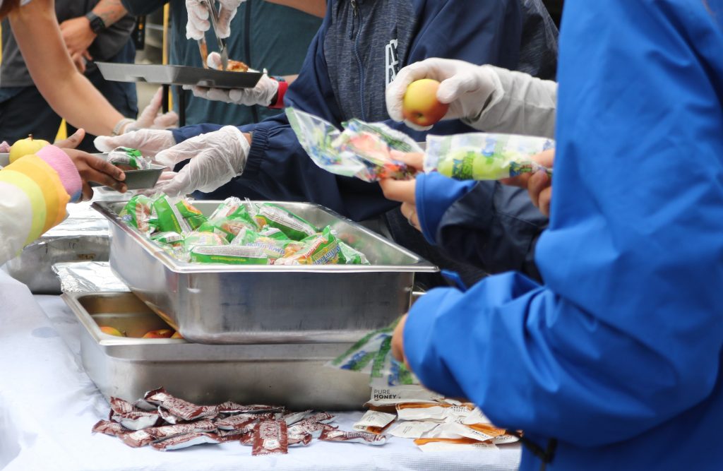 Lunch is served at Franklin Square Playfield. Photo taken June 24, 2026 by Sophie Bolich.