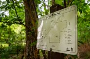 A map of the trail at Natural Bridge State Park on June 7, 2025, in North Freedom, Wis. Angela Major/WPR