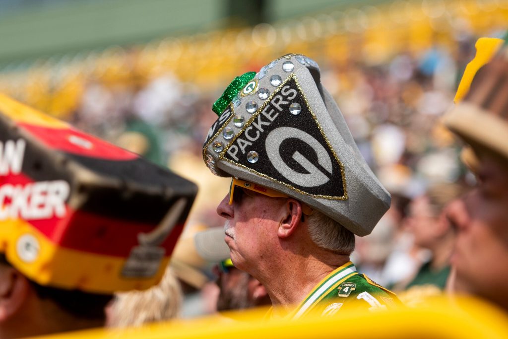 Fans and shareholders attend the Green Bay Packers Annual Meeting of Shareholders on Friday, July 25, 2025, at Lambeau Field in Green Bay, Wis. Angela Major/WPR