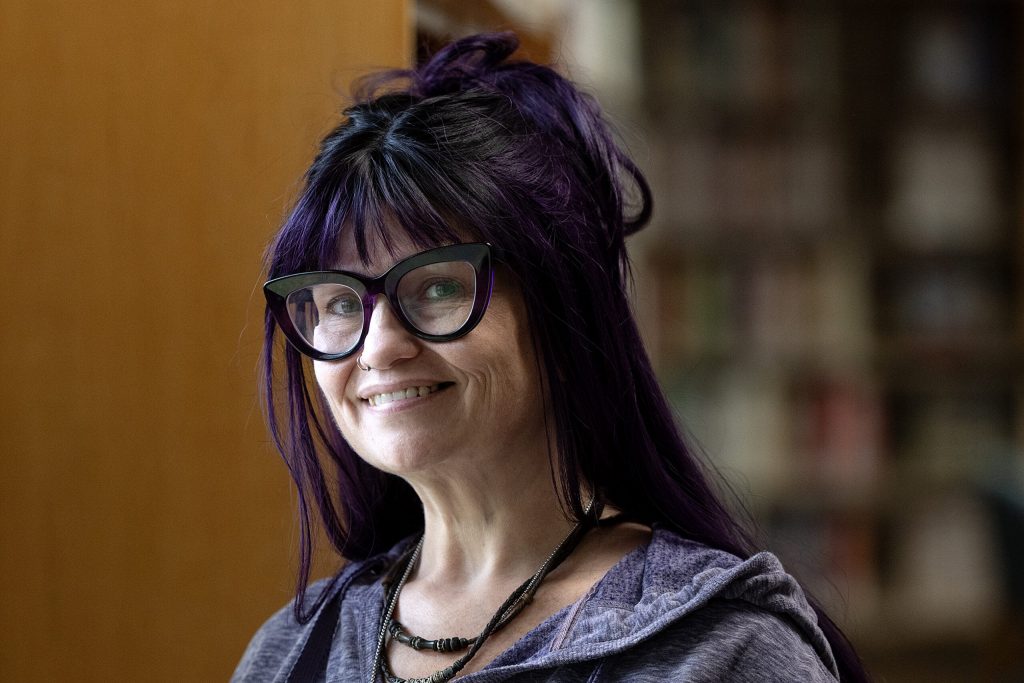 Brianne Carriveau on Tuesday, May 12, 2026, in Oconto Falls, Wis. Angela Major/WPR