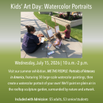 Kids’ Art Day: Watercolor Portraits
