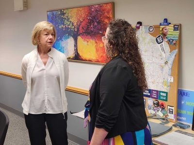 Sen. Tammy Baldwin Pushes for Return of LGBTQ+ Option on 988 Hotline