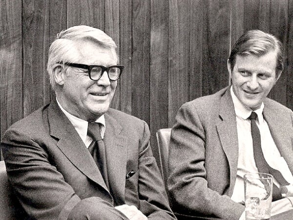 Cary Grant and Dominique Paul Noth. Photo courtesy of Noth's family.