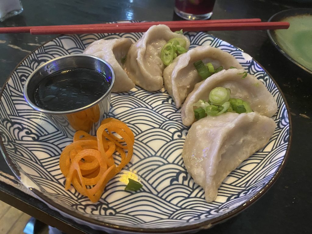 Dumplings from Lucky Ginger. Photo by Cari Taylor-Carlson.