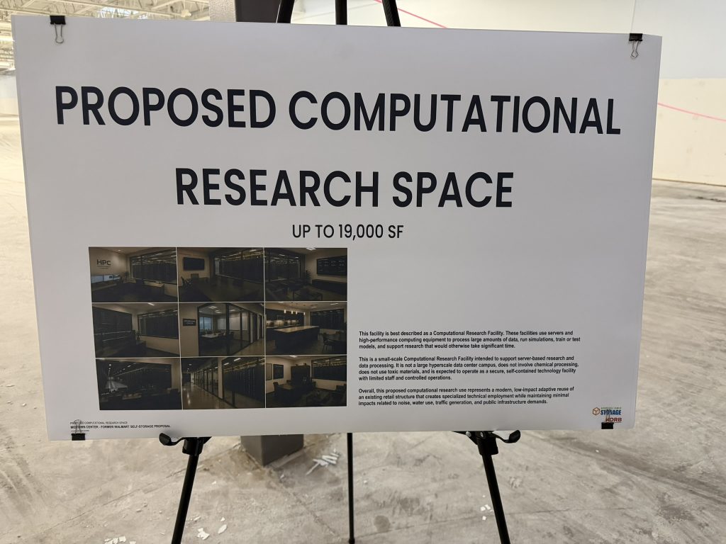 Computational research place sign. Photo by Jeramey Jannene.