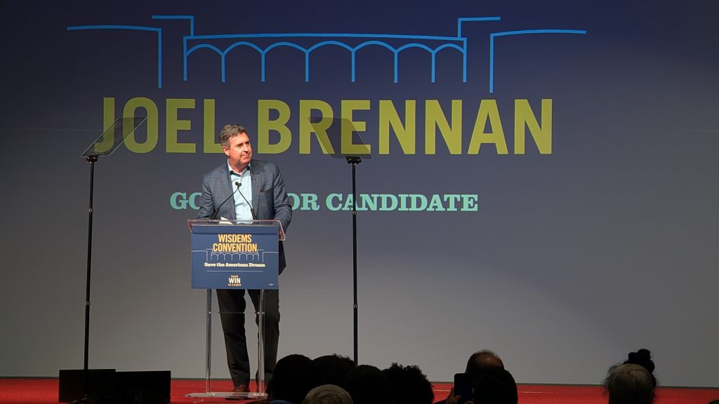 “We are not going back. For the first time in the generation, it stops,” Brennan said. “The Democrats can stop playing defense and go on the offensive.” (Photo by Baylor Spears/Wisconsin Examiner)