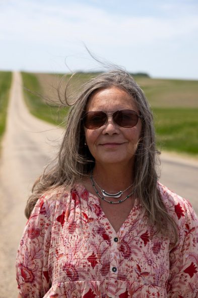 Data center opponent Melodie Betts poses for a portrait, June 4, 2026, in Grant County, Wis. (Joe Timmerman / Wisconsin Watch)