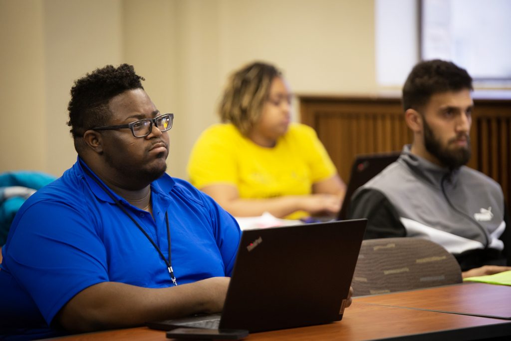 Graduate education students in the classroom, Mount Mary University.