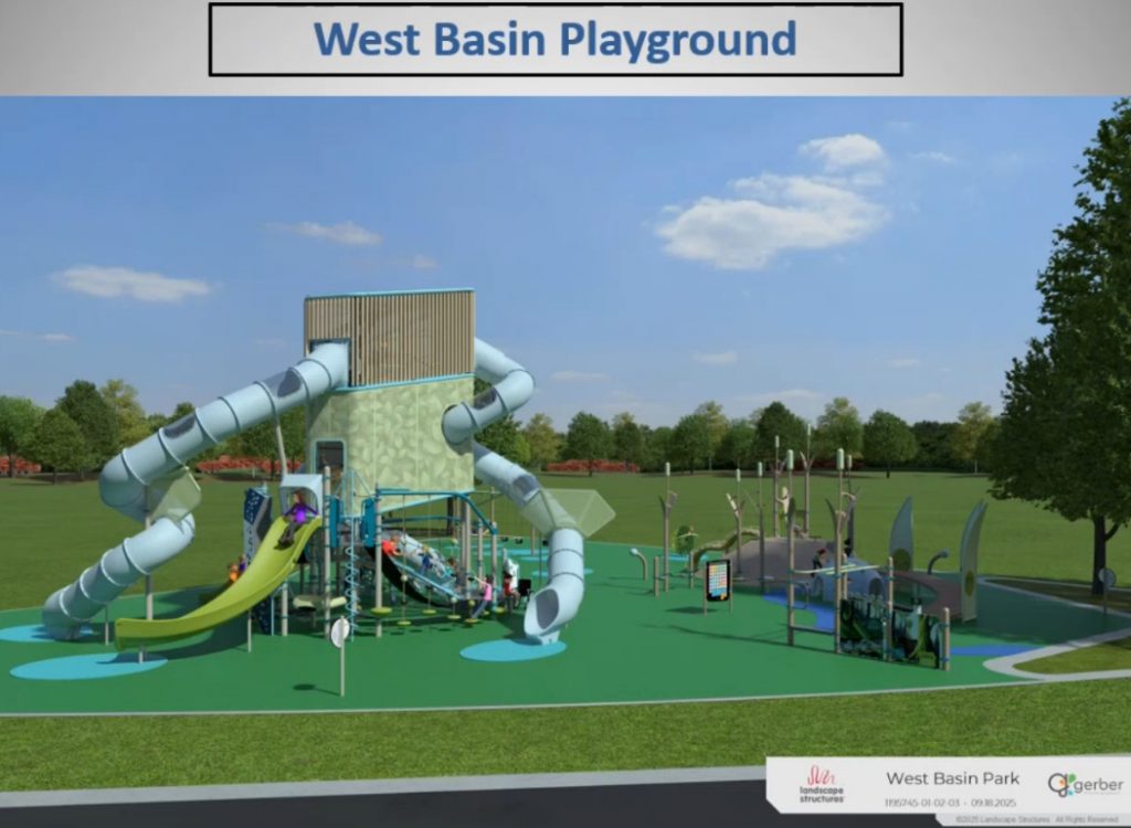 Proposed West Basin playground. Image from the City of Milwaukee.