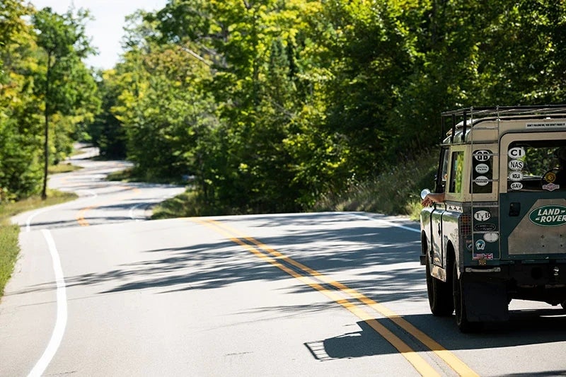 A windy stretch of Highway 42 near Gills Rock in Door County. Photo courtesy of Destination Door County