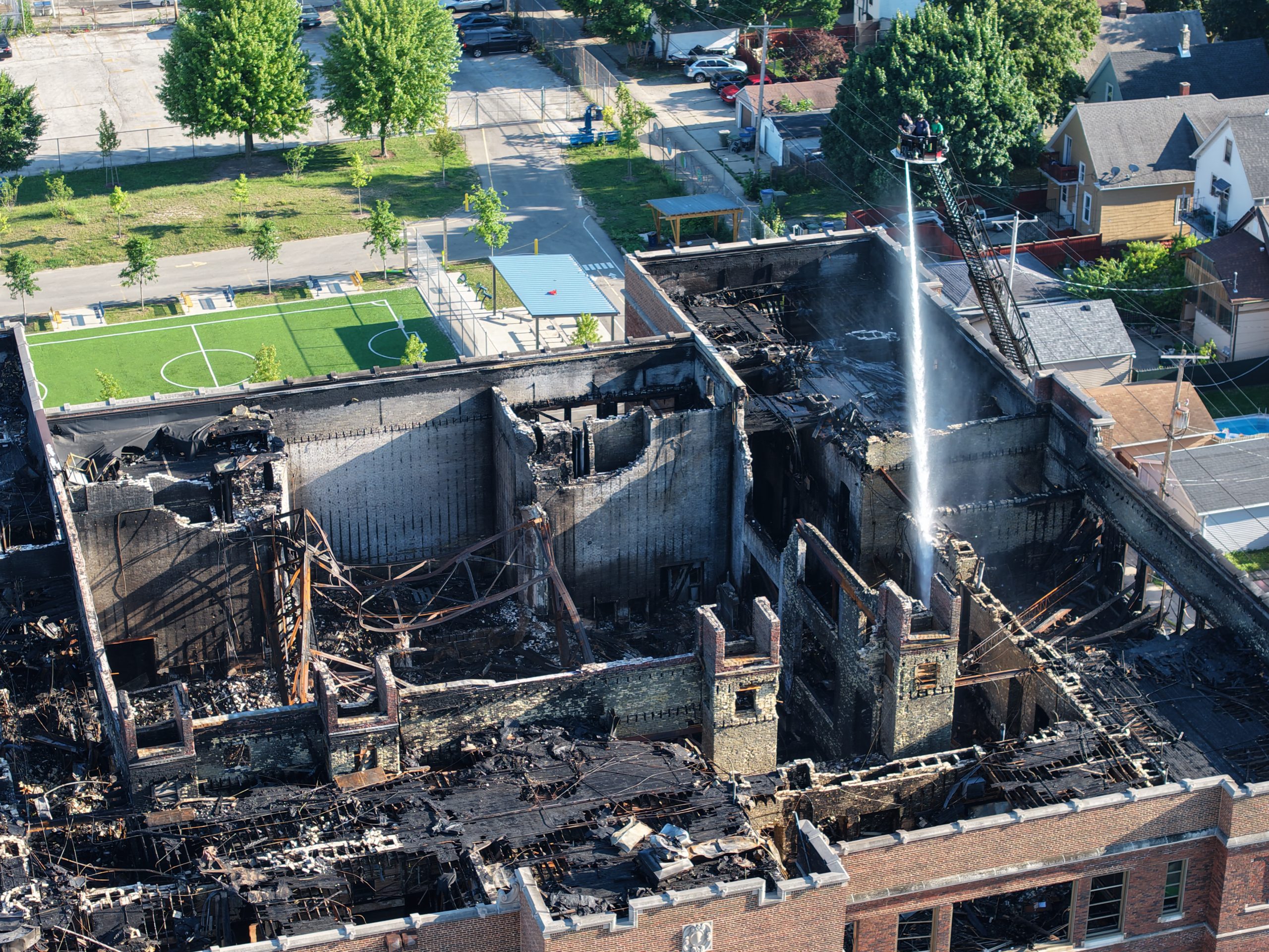 Lincoln Avenue Schools Burns Again, Demolition Approved