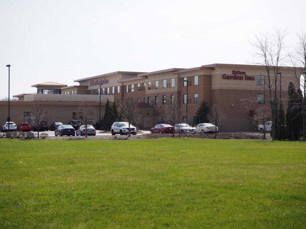 Hilton Garden Inn Milwaukee Airport hotel at 5890 S. Howell Ave. Photo by Jeramey Jannene.