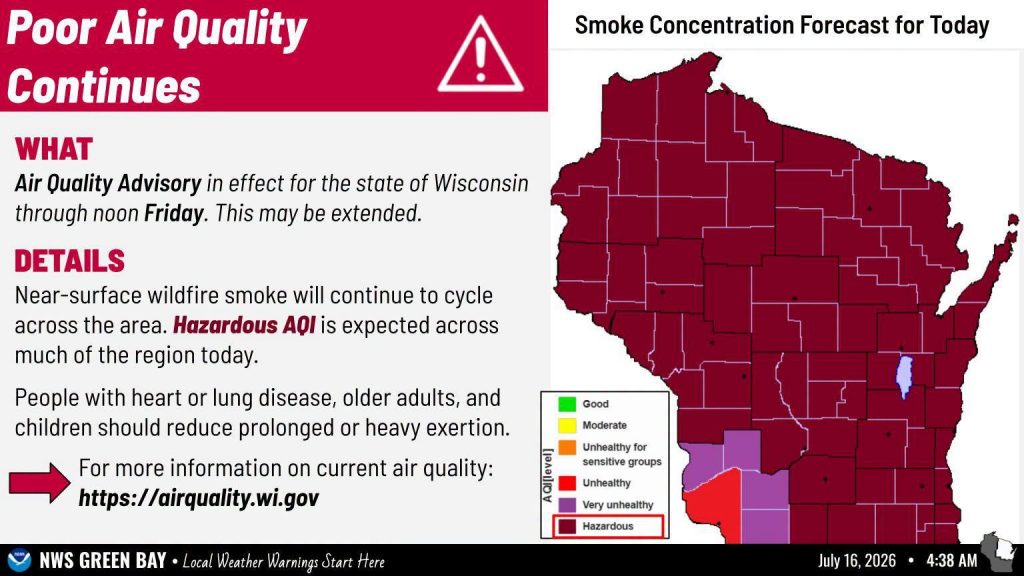 Graph courtesy of the Wisconsin Department of Natural Resources
