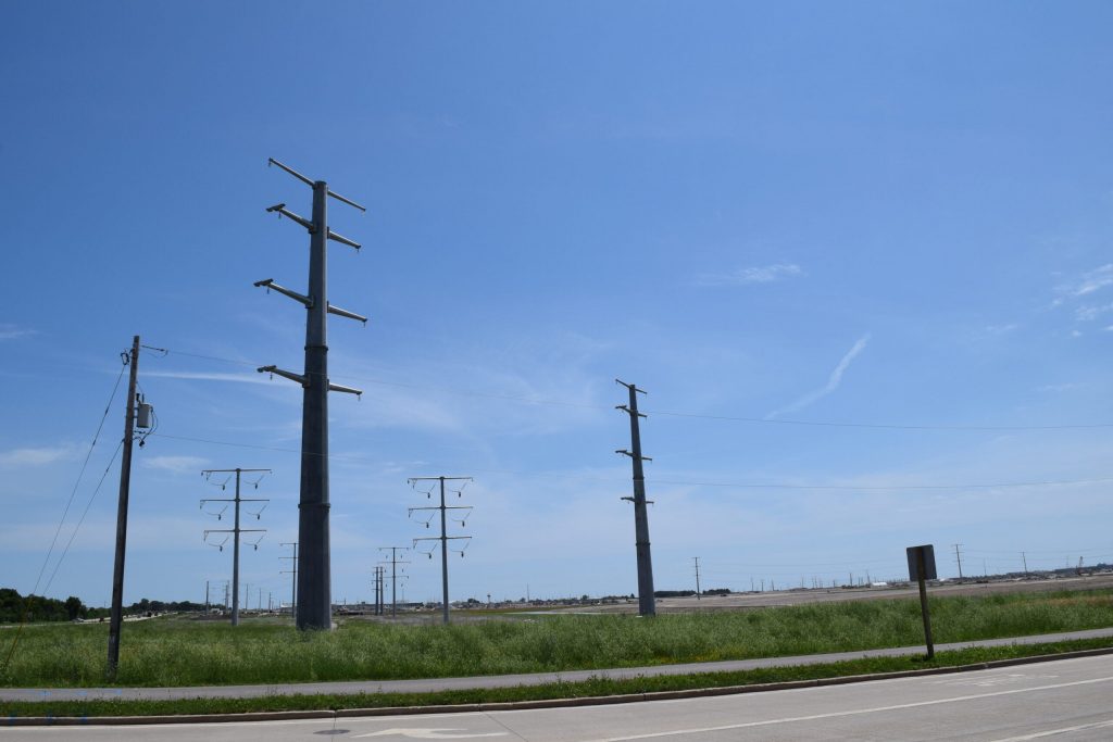 Construction at the Microsoft data center project site in Mount Pleasant is seen here on July 2, 2026. Evan Casey/WPR