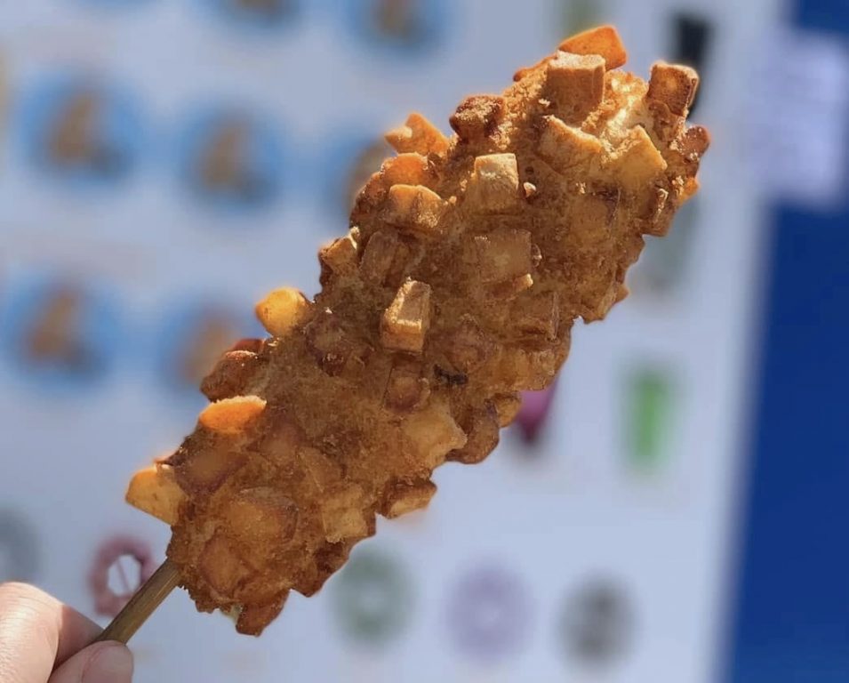 Korean corn dog from Asian Street Food Night Market Festival in Minnesota. Photo courtesy of Ka Vang.