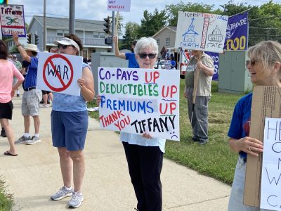 Protestors Slam Vance, Trump for Health Care Cuts