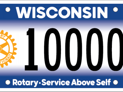 DMV Releases New Special License Plate Featuring Rotary International