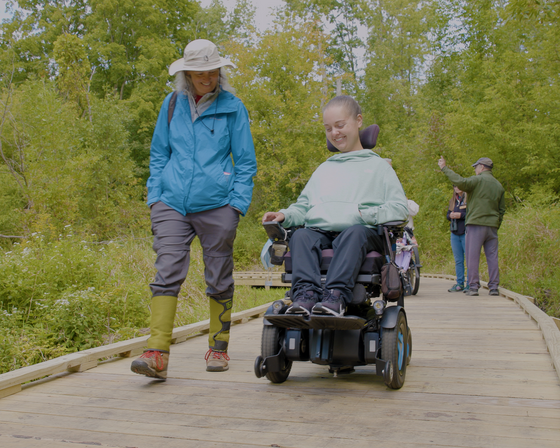 Boardwalk trails are often used to provide universal access through scenic wetlands and across uneven terrain. / Photo Credit: Wisconsin DNR