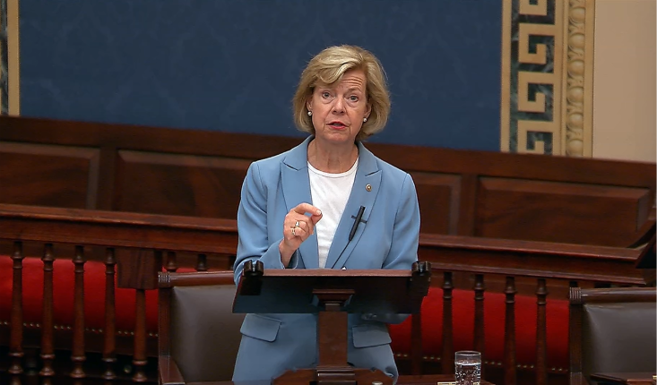 Watch: Baldwin takes to Senate floor to try to end war in Iran