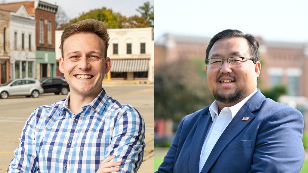 Dylan Helmenstine, left, and Yee Leng Xiong, right. Photos courtesy of the campaigns
