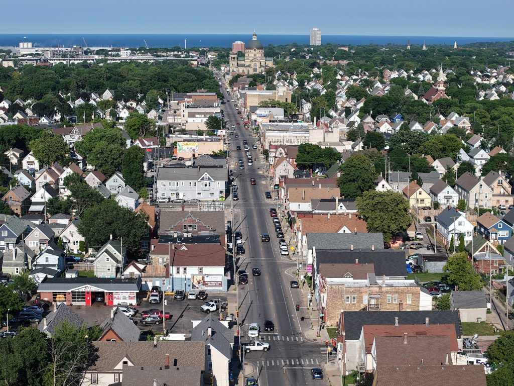 Lincoln Avenue in the Lincoln Village. Photo by Urban Milwaukee staff.