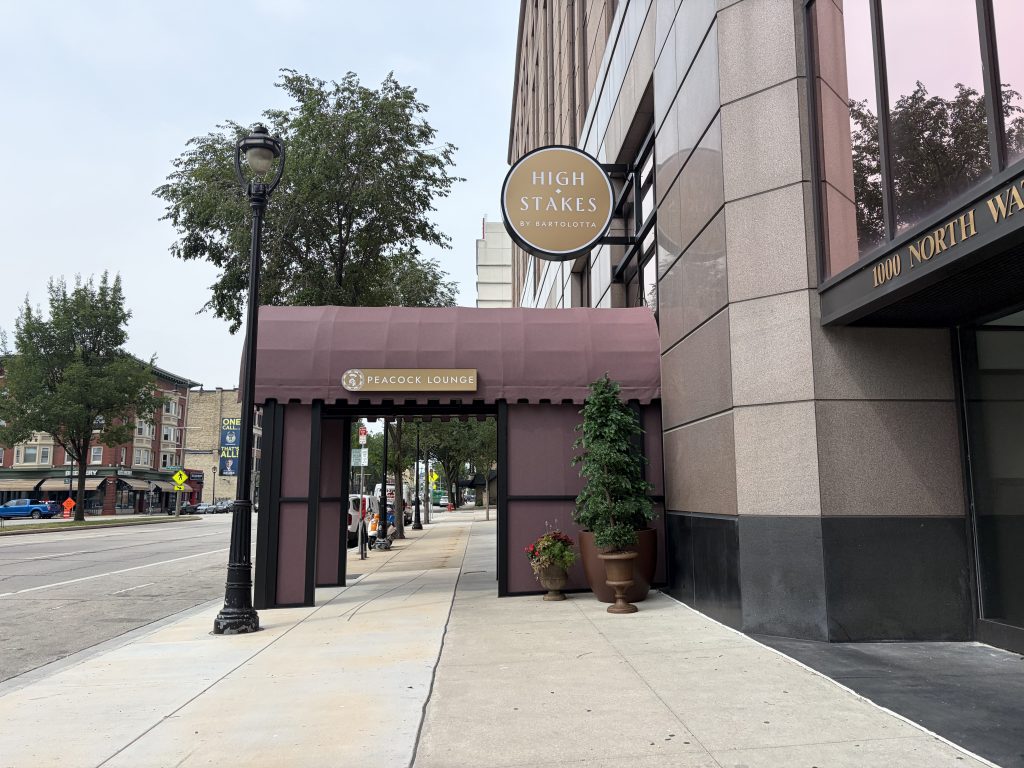 Future site of High Stakes and Peacock Lounge. Photo taken Aug. 5, 2026 by Sophie Bolich.