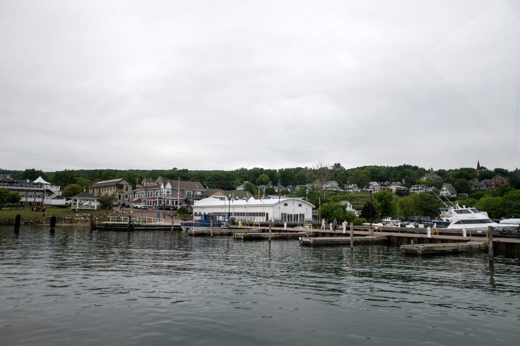 A docking area on Lake Superior on Wednesday, July 8, 2026, in Bayfield, Wis. Angela Major/WPR