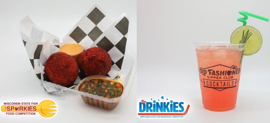 Birria Flamin' Bombs and Tilt-a-Spritz. Images courtesy of Wisconsin State Fair.