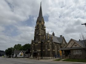 St. Martini Lutheran Church at 1500 S. Cesar E Chavez Dr. Photo by Jeramey Jannene.