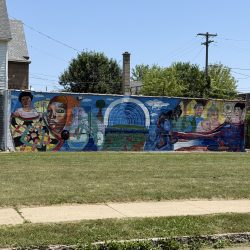 Mural on 3133-3135 W. Lisbon Ave. Photo by Jeramey Jannene.