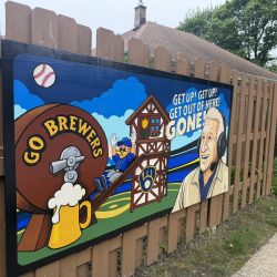 Bob Uecker Mural on the side of 470 N. 50th St. Painted by Nate Adams. Photo by Jeramey Jannene.