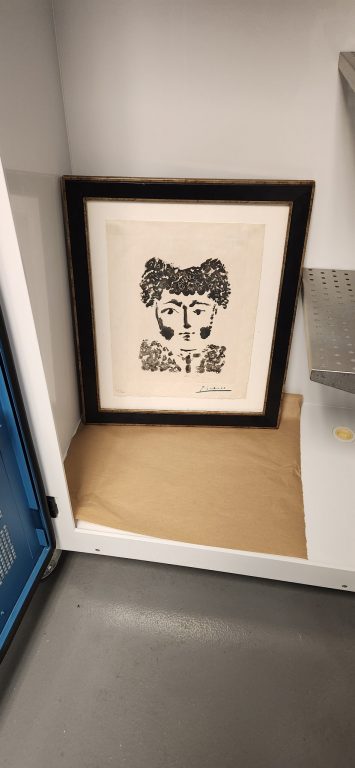 Pablo Picasso -- Torero, 1949. Photo courtesy of the Milwaukee Police Department.