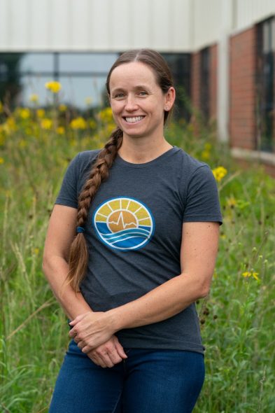 Brittany Keyes, clean air policy manager for Healthy Climate Wisconsin, has advocated for better air quality monitoring in Rock County. Photographed on Aug. 14, 2026. (Kayla Wolf for Wisconsin Watch)